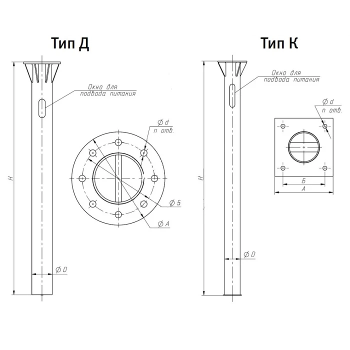 Фундамент серии 3.407.9-146 под опоры освещения ЗФ-30/8/Д540-3,0-б